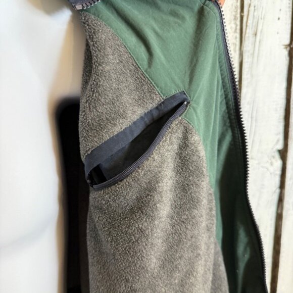 VTG Greg Norman Jacket Men Small Full Zip Hood Fleece Lined Golf Shark Logo Blue - Picture 10 of 15